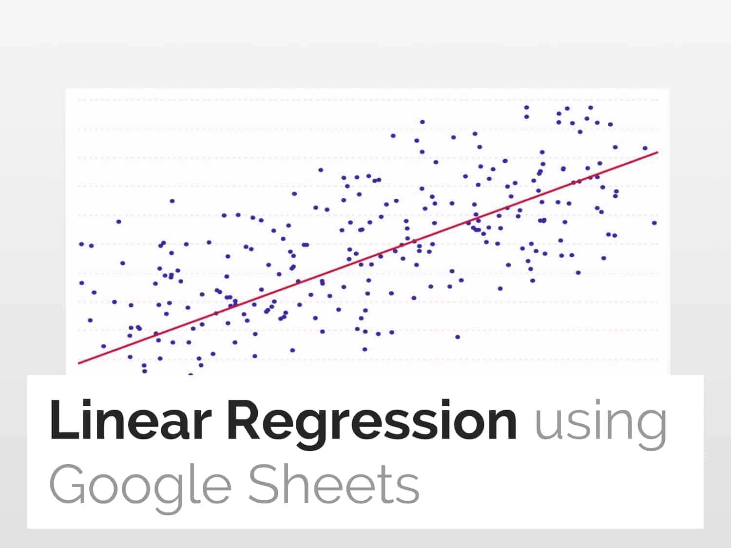 How to Perform Linear Regression in Google Sheet