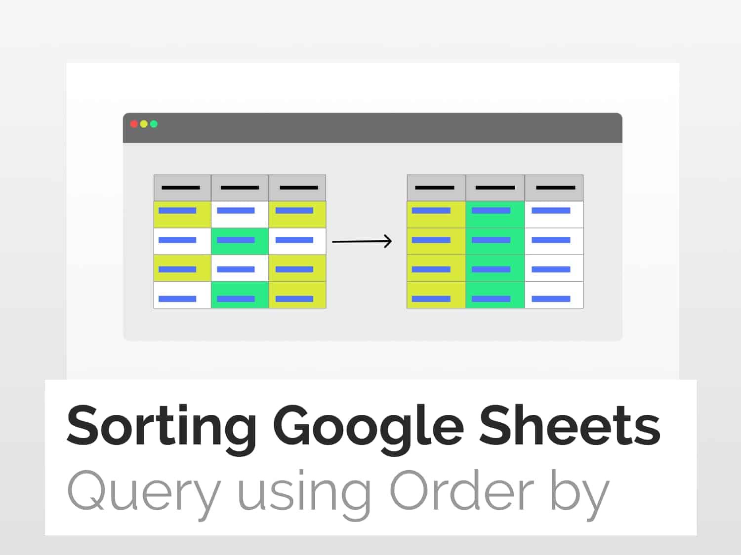 How to sort Query using ORDER BY in Google Sheets