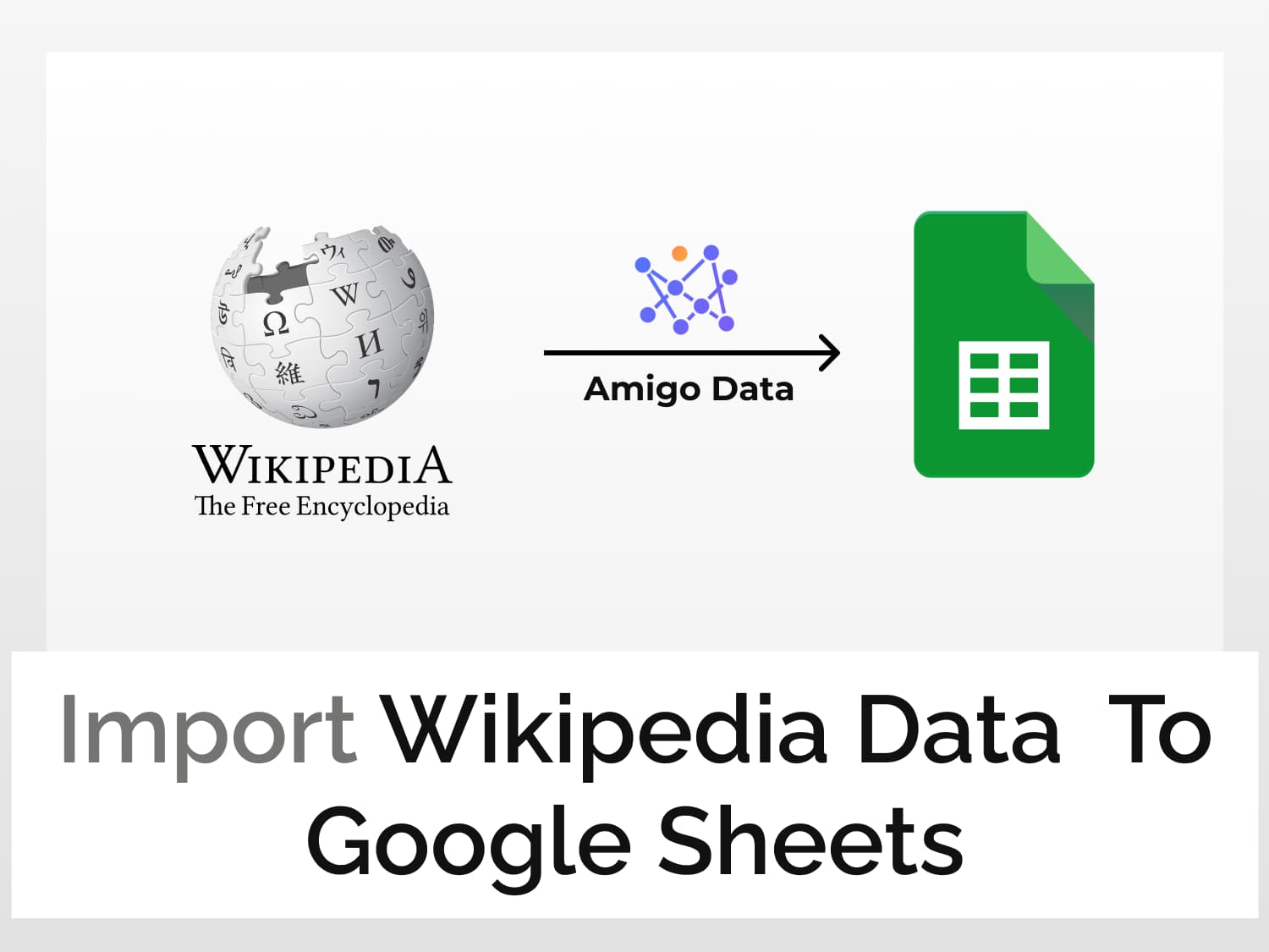How to import Wikipedia data to Google Sheets