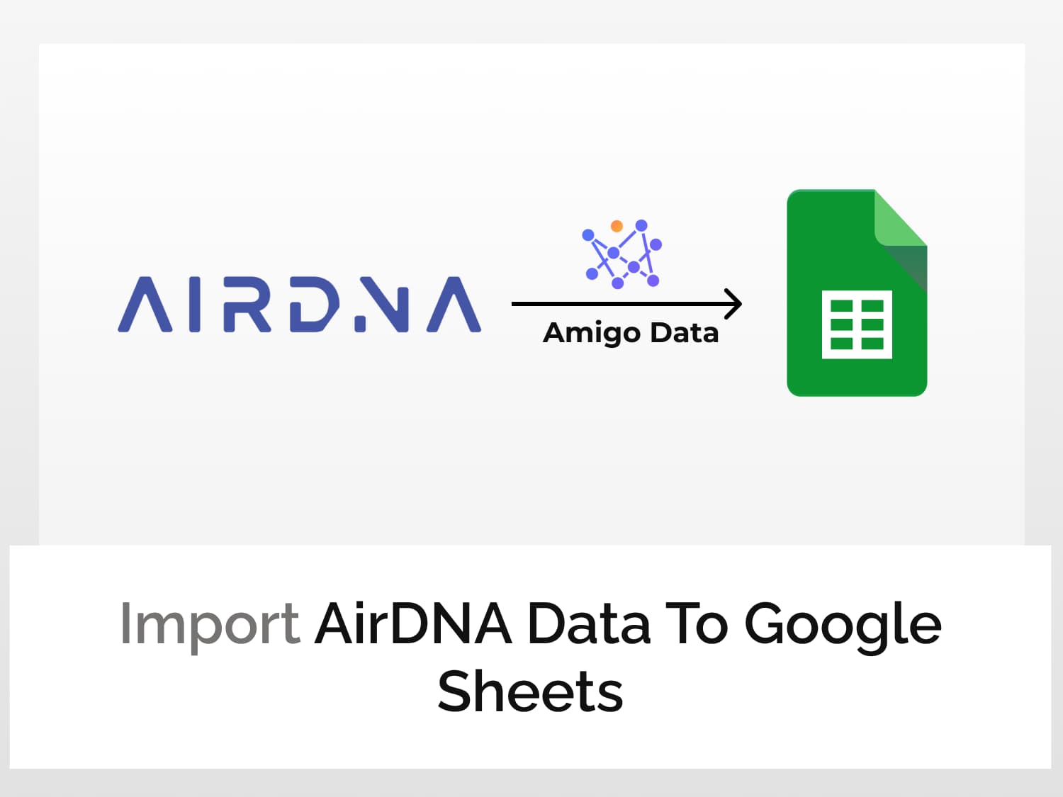 Import AirDNA data to Google Sheets
