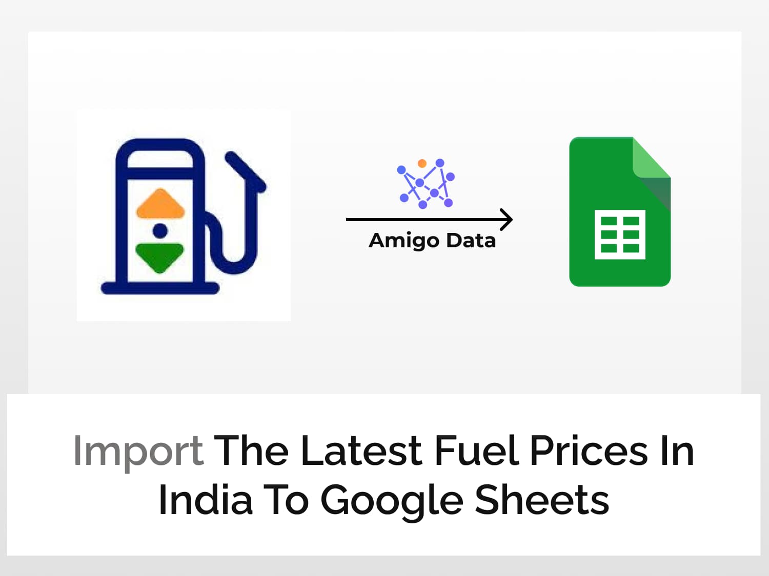 Import the latest fuel prices in India to Google sheets
