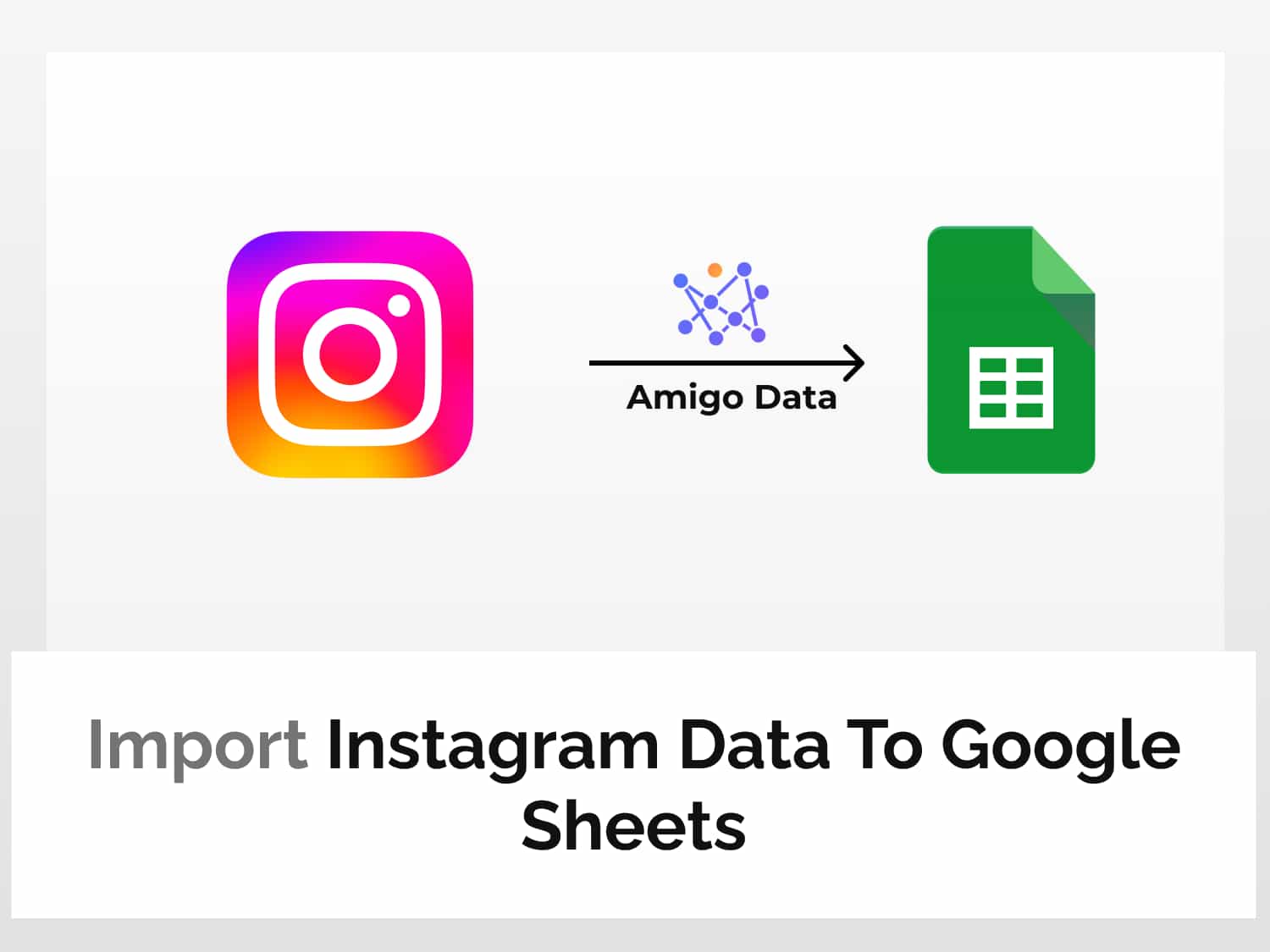 Import Instagram data to Google Sheets