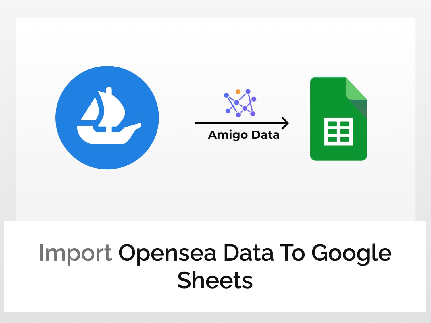 Import OpenSea data to Google Sheets