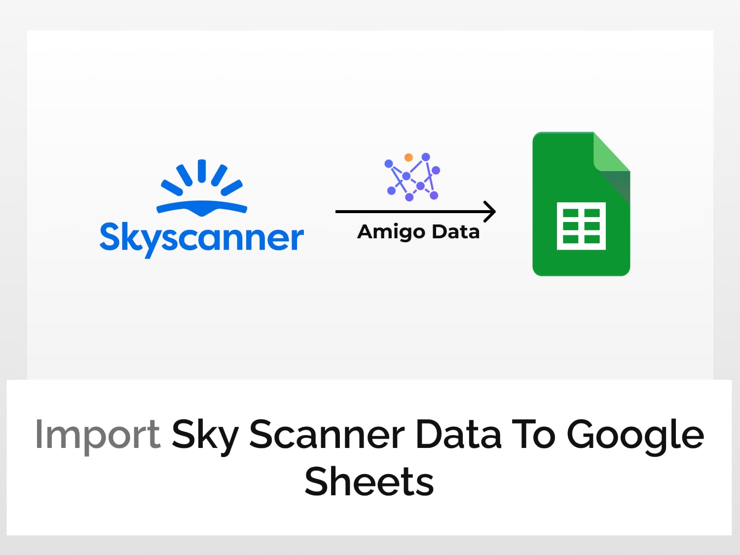 Import Skyscanner data to Google Sheets