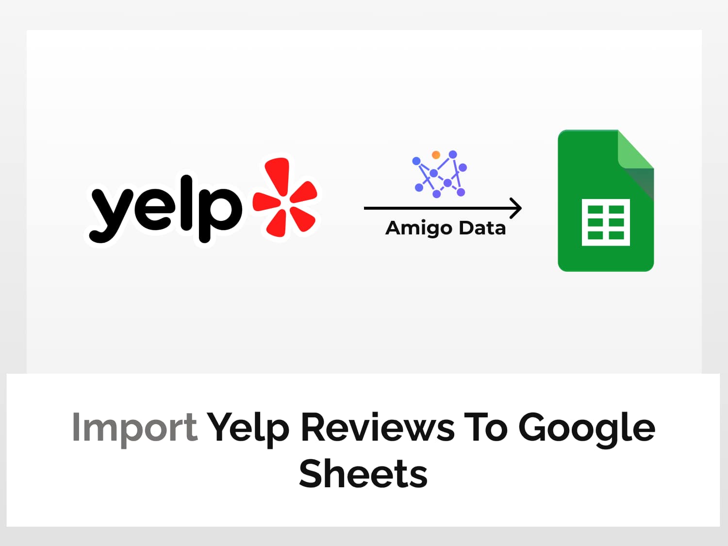 Import Yelp reviews to Google Sheets