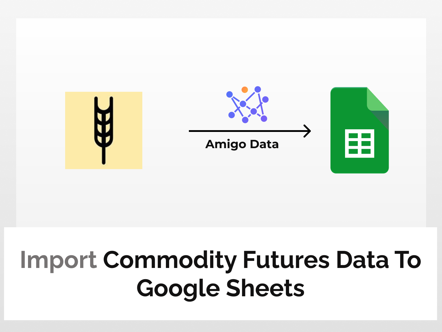 Import Commodity Futures Data To Google Sheets